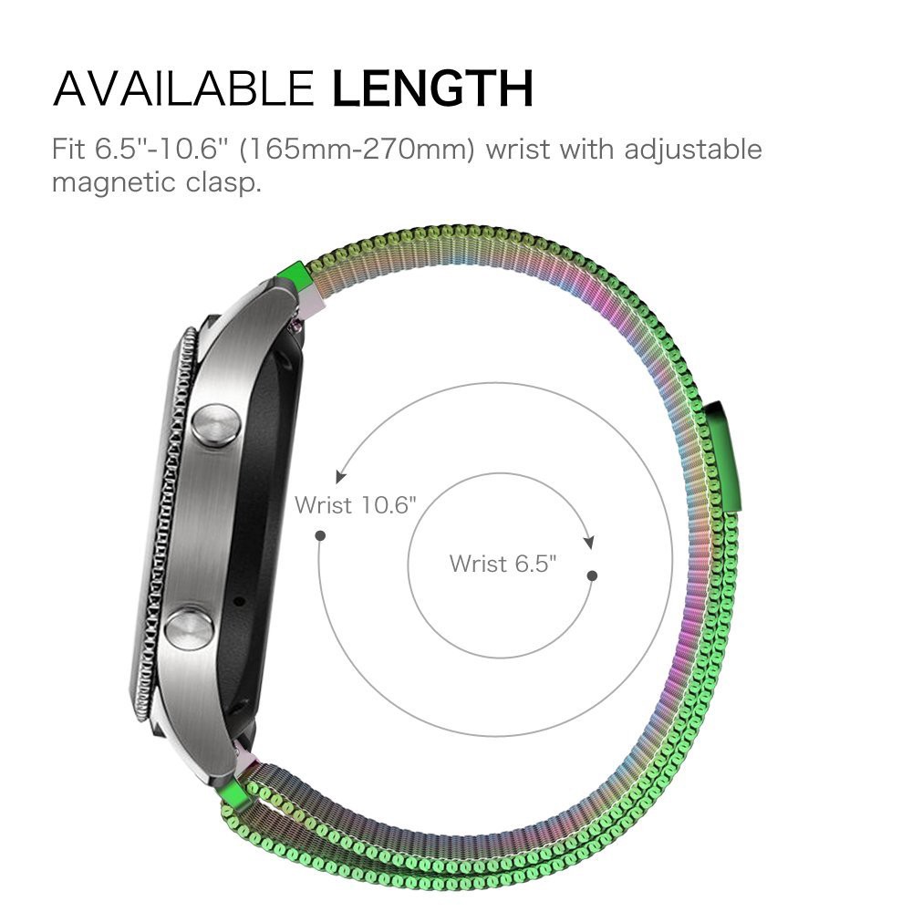 Dây đeo Milanese Loop thay thế tiện dụng cho đồng hồ thông minh Samsung Galaxy Watch 42mm 46mm