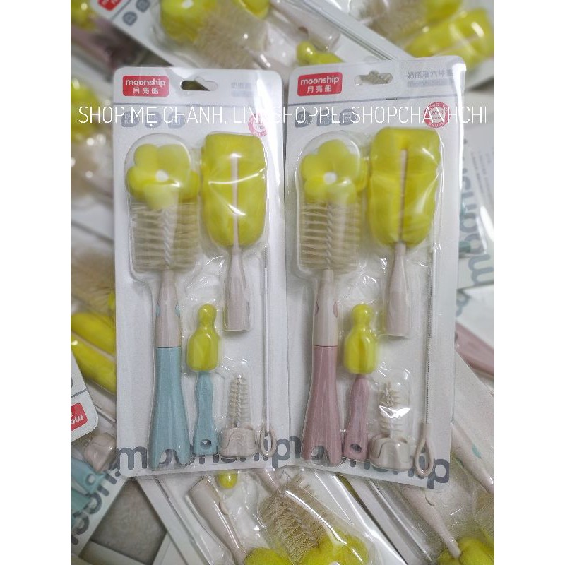 BỘ CỌ RỬA BÌNH SỮA 6 CHI TIẾT (MÚT XỐP)