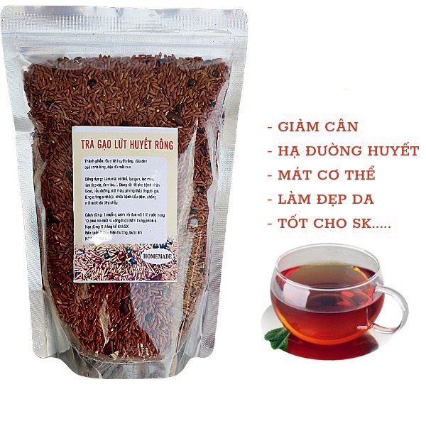 500gr Trà Gạo Lứt Xạ Đen, Đậu Đen Xanh Lòng, Đậu đỏ, Hoa Nhài, Lá Sen, Cỏ Ngọt, Lạc Tiên, Đẹp Da,Thanh Lọc Cơ Thể