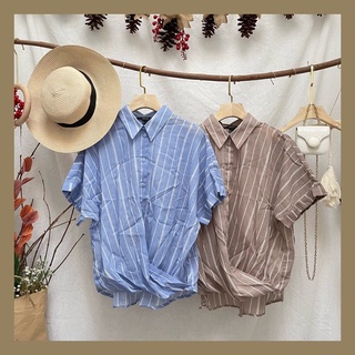 Áo sơ mi linen tay cánh dơi f21