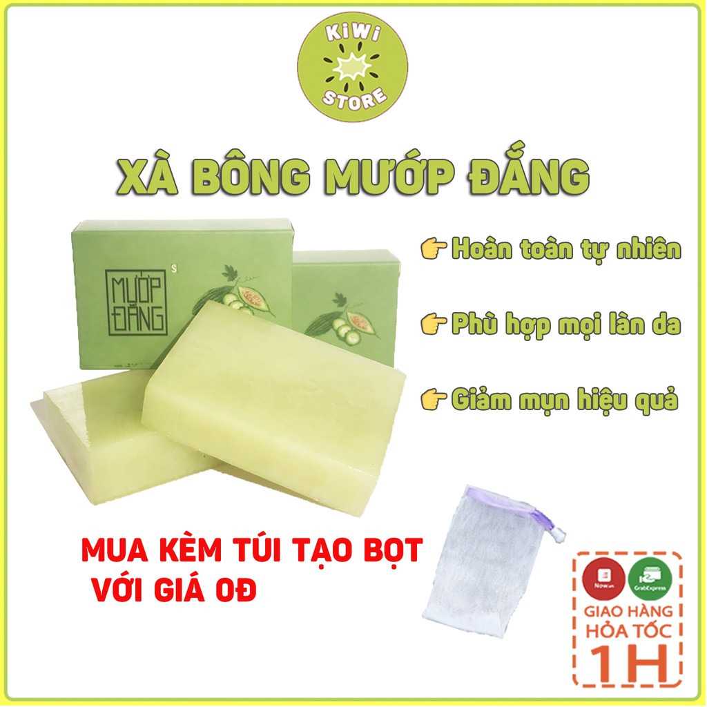 Xà bông mướp đắng thiên nhiên rửa tay tắm toàn thân handmade giảm thâm nách, mụn lưng