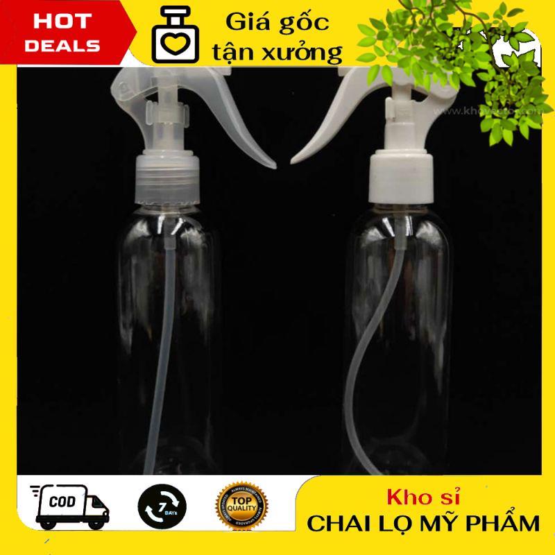 Chai Xịt Phun Sương ❤ GIÁ TẬN GỐC ❤ Chai nhựa pet xịt Vòi chuột 150ml rỗng chiết mỹ phẩm , phụ kiện du lịch