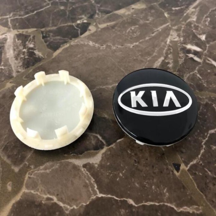 Sản Phẩm Logo chụp mâm, ốp lazang bánh xe ô tô Kia đường kính 58mm .