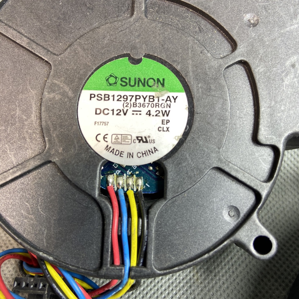 Quạt Sò SUNON 9.7 CM, 12V 0.35A. gió TỐT. PSB1297PYB1-AY