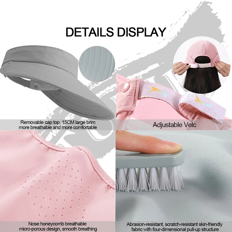 Mũ Vành Rộng Chống Tia UV Nhanh Khô Có Thể Điều Chỉnh Kích Thước Dành Cho Nữ