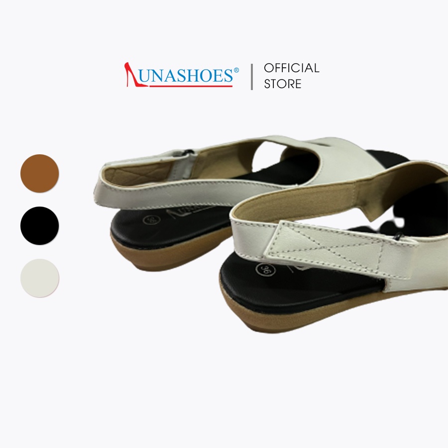 Sandal nữ da bò mềm êm chân LUNASHOES 6605 bảo hành 2 năm ảnh thật chụp tại cửa hàng