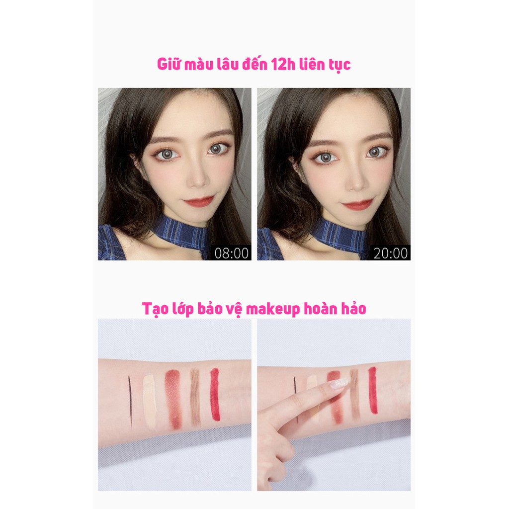 Xịt khóa nền trang điểm make up phủ lên lớp khóa chặt sau khi bạ đã trang điểm giúp nổi bật tone da ,không trôi makeup