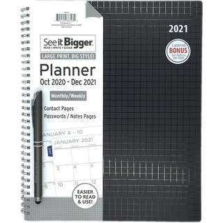 Sổ Tay kế hoạch-See IT Bigger October 2020 – December 2021 Monthly/Weekly Large Planner