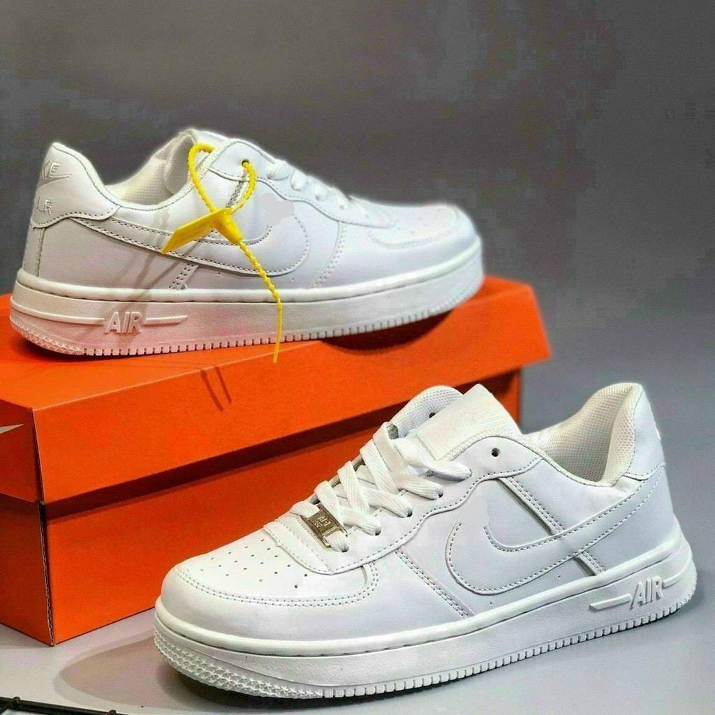 (⚡️Tặng ful bok ⚡️ )Giày sneaker AF1 nam nữ trắng tăng chiều cao êm chân chống trơn trượt thoáng khí