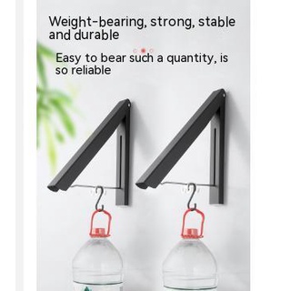 Móc Treo Quần Áo Gắn Tường Bằng Nhôm Hình Tam Giác Nhỏ Gọn Tiết Kiệm Không Gian