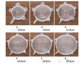 Combo 5 Bộ 6 Miếng Bọc Thực Phẩm Silicon Siêu Bền