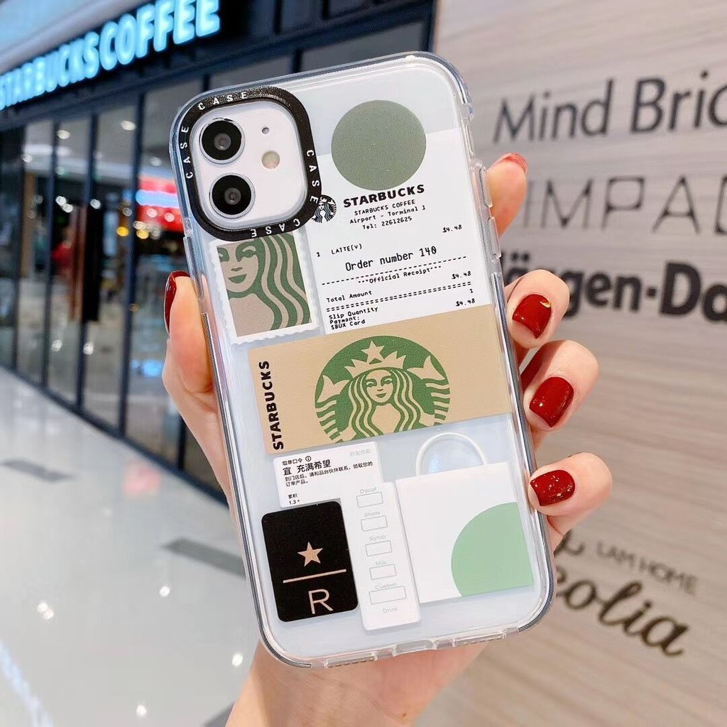 Ốp Điện Thoại TPU Họa Tiết Starbucks Cho iPhone 14 Pro Max 13 Pro Max 6 7 8plus X / XS / XR / XS Max / 11 Pro Max / 12 Pro Max case