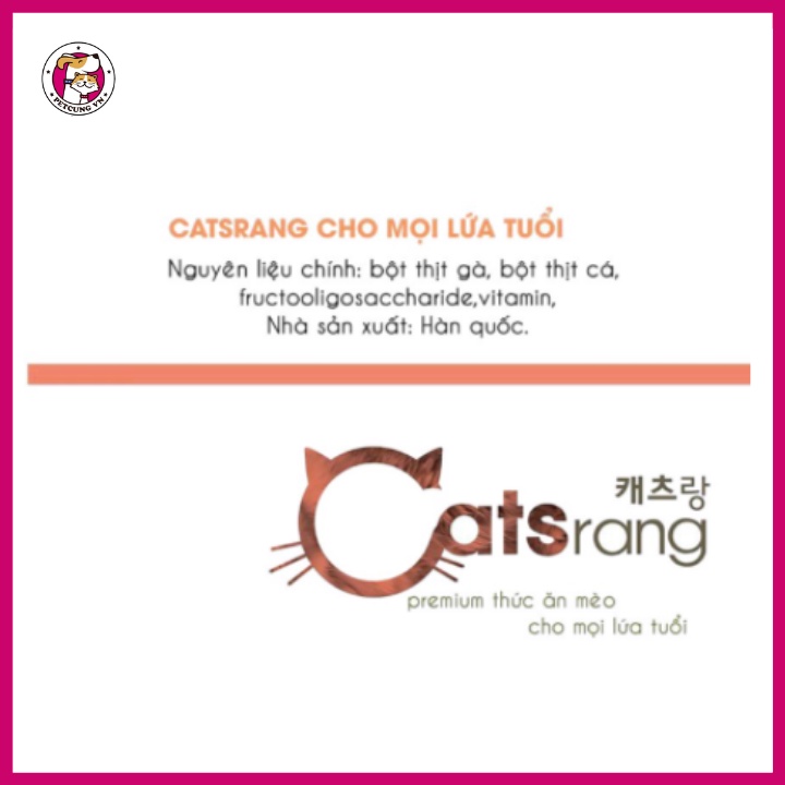 Thức ăn cho mèo Catsrang 1kg | Catrang 500g| Catsrang Pet Cưng