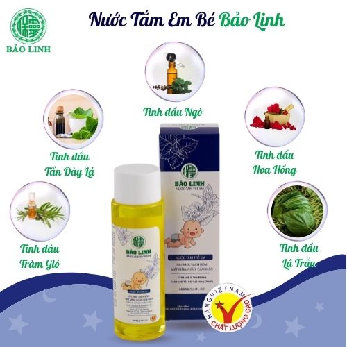 Dung dịch nước tắm em bé Bảo Linh chai 200ml