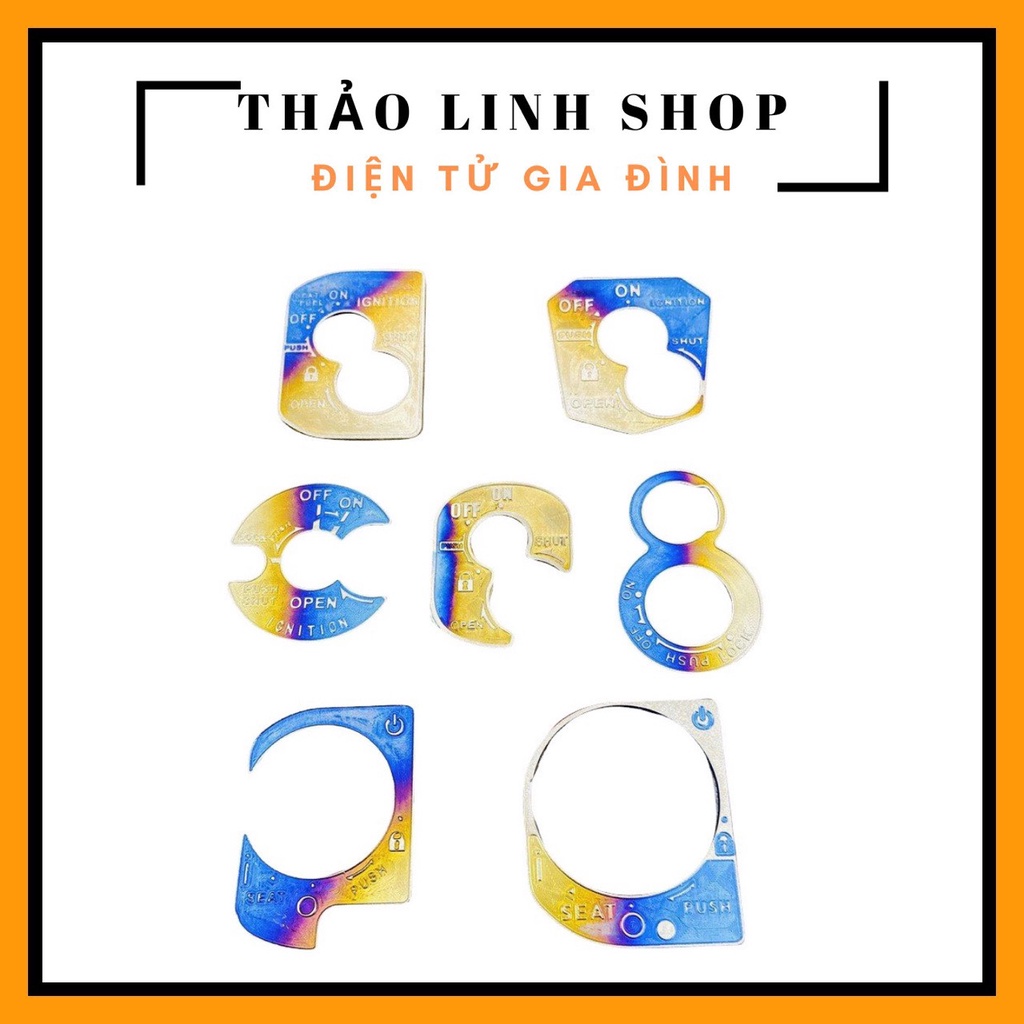 Tem dán ổ khóa titan cho nhiều dòng xe máy có keo 3M chắc chắn, bền màu