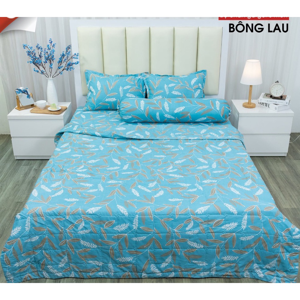 Bộ Ga Gối 1M5X2M,Set 3 món- Vải Cotton Polymẫu trời đêm