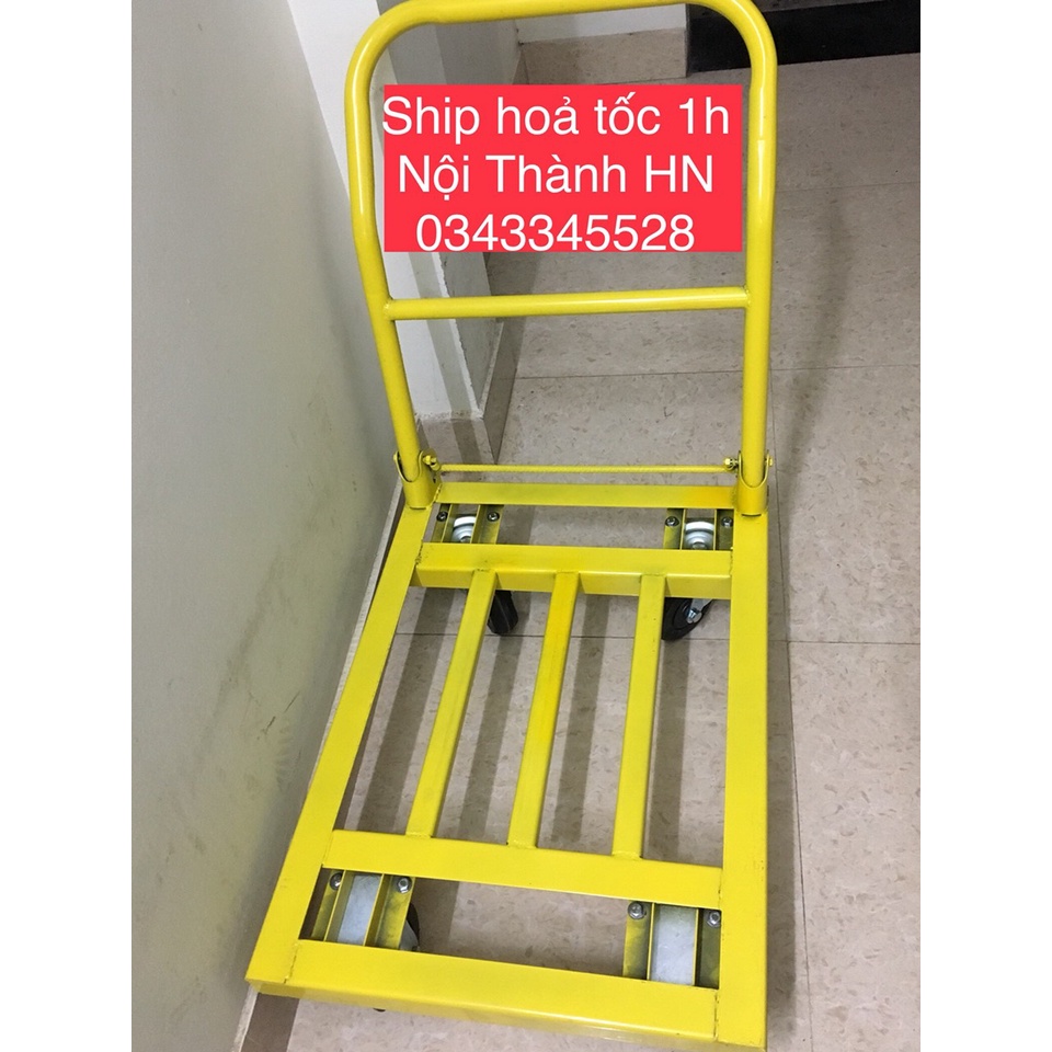 Xe đẩy hàng- xe kéo hàng 4 bánh Gập gọn - tải trọng lớn 300- 500kg giá xưởng sản xuất