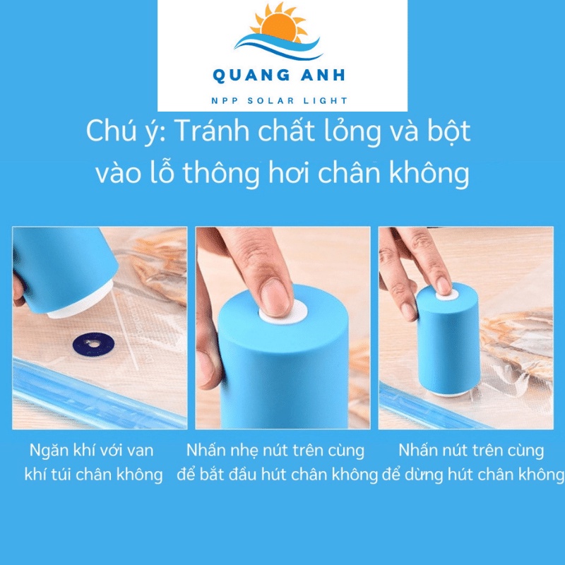Máy Hút Chân Không Cầm Tay Mini Chạy Bằng Pin. Bảo Quản Thực Phẩm Gia Đình, Ép Chân Không, Lực Hút Mạnh