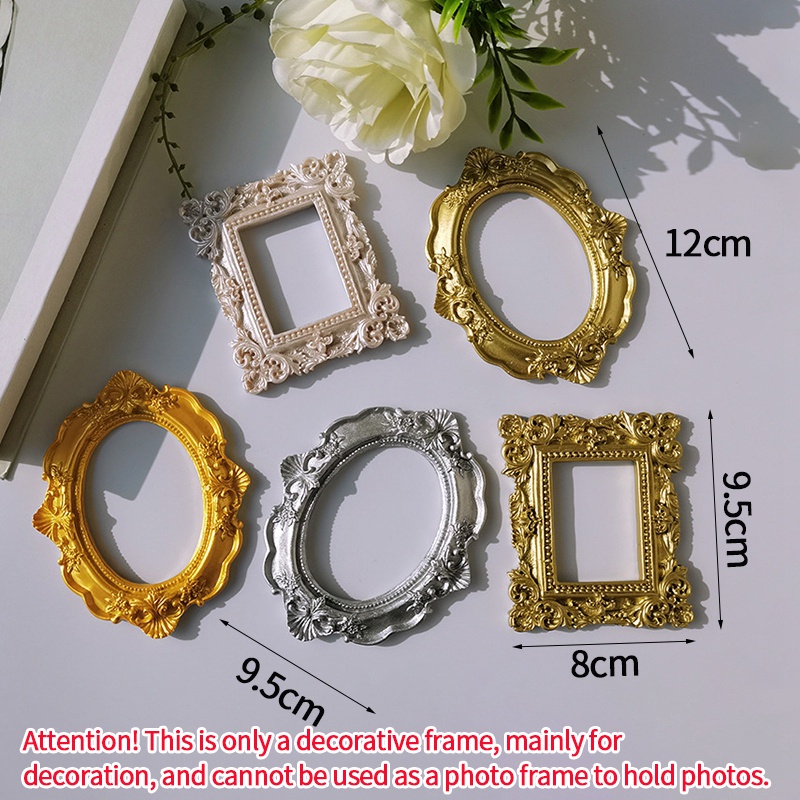 Khung ảnh trang trí màu vàng phong cách retro