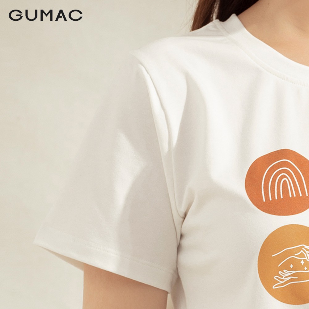 Áo thun nữ in hình tròn ATA1188 GUMAC | BigBuy360 - bigbuy360.vn