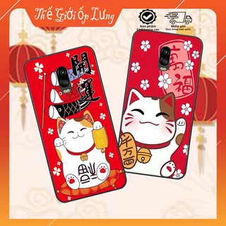 Ốp lưng Samsung J7 Plus / J7 Pro bộ hình TẾT Mèo thần tài may mắn MANEKI NEKO cực đáng yêu, siêu đẹp