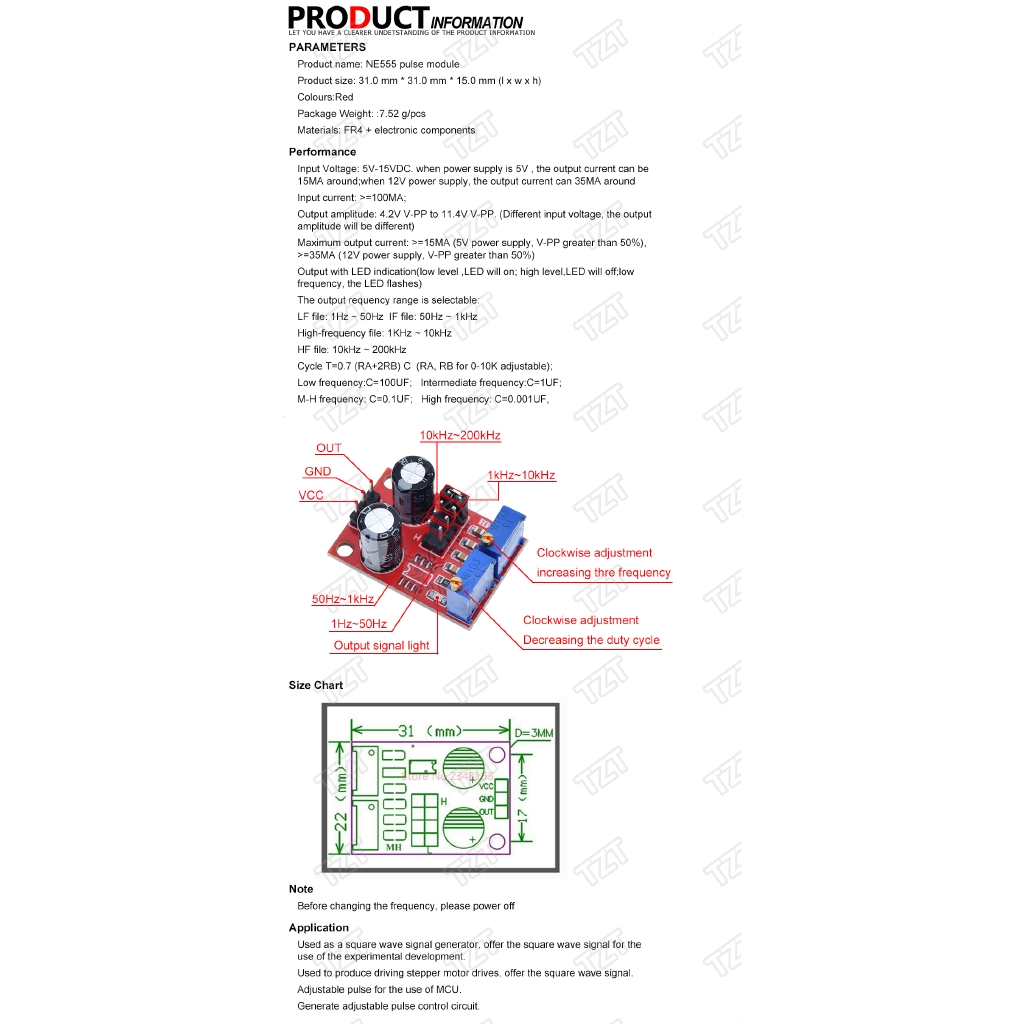 Mô Đun Điều Chỉnh Tần Số Sóng Ne555 | BigBuy360 - bigbuy360.vn