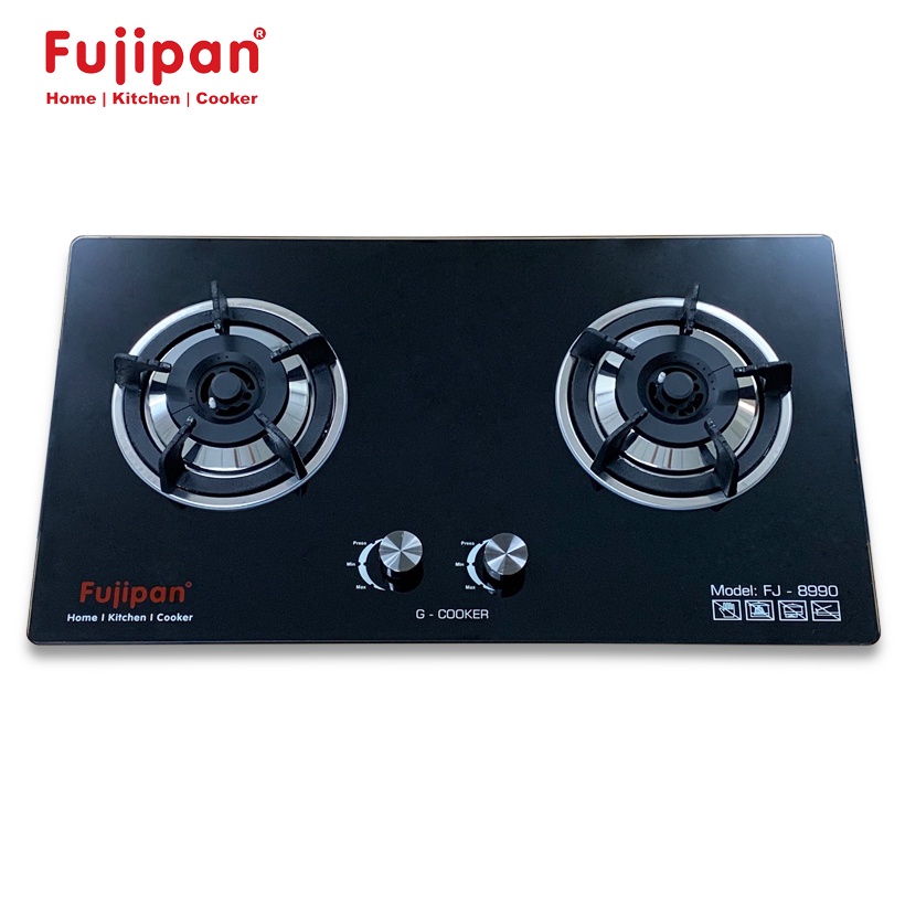 Bếp gas âm FUJIPAN FJ-8990B - Chén đồng CÓ ĐẦU HÂM nhỏ lửa tiểt kiệm gas, Đánh lửa IC, KIỀNG GANG ĐÚC NGUYÊN KHỐI