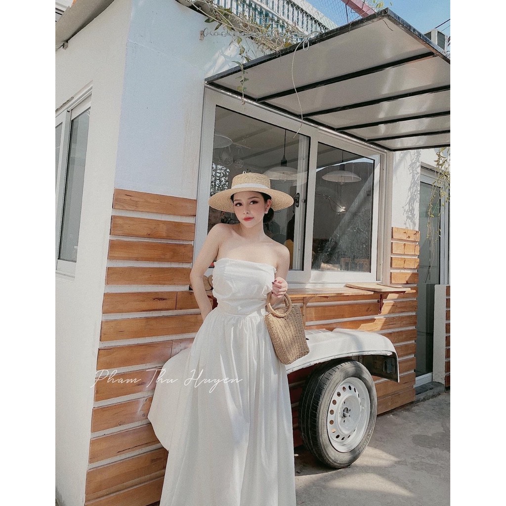 Đầm Maxi Trắng Đi Biển Cúp Ngực Có Lót Trong [Ảnh Thật Cuối] - DM939 | BigBuy360 - bigbuy360.vn