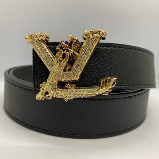 Thắt Lưng Nam - Dây Nịt Nam Mặt Rồng Đính Đá Chất Liệu Da Tổng Hợp PVC Cao Cấp Sang Trọng