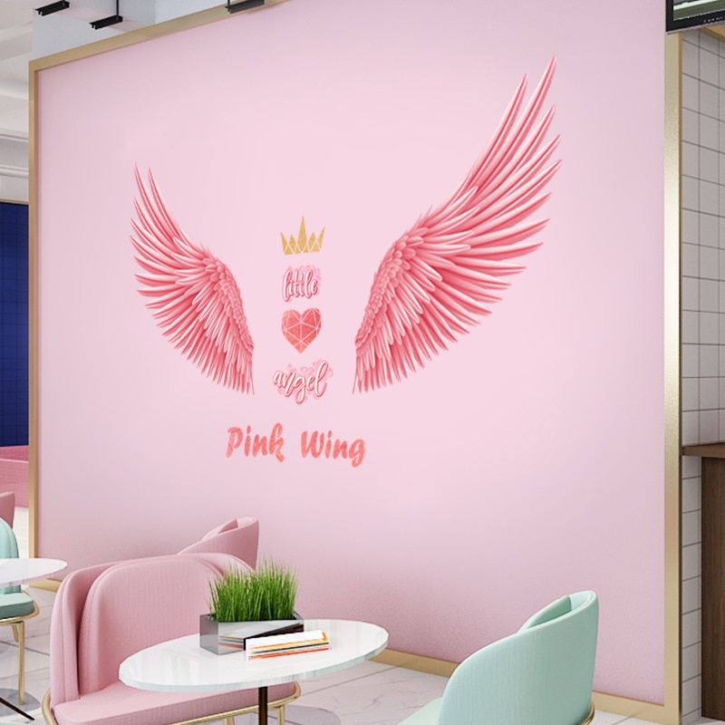 Decal dán tường đôi cánh thiên thần