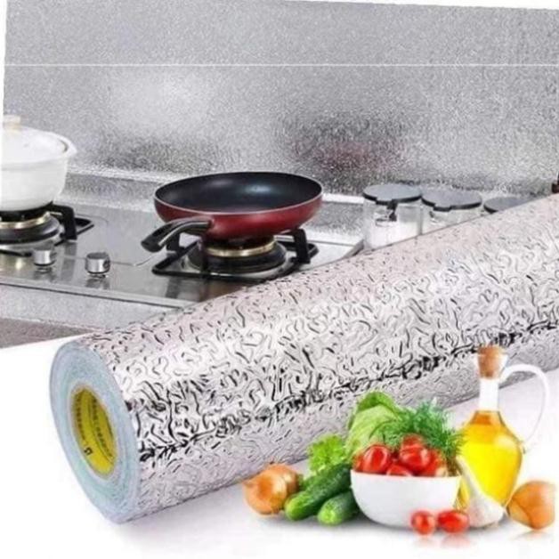 [FREESHIP] Cuộn giấy bạc dán bếp cách nhiệt, miếng decal dán tường nhà bếp chống thấm bền đẹp