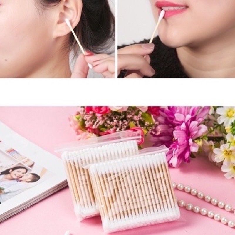 SỈ LỐ 24 GÓI TĂM BÔNG GẤU THÂN GỖ LOẠI ĐẸP.GÓI TO