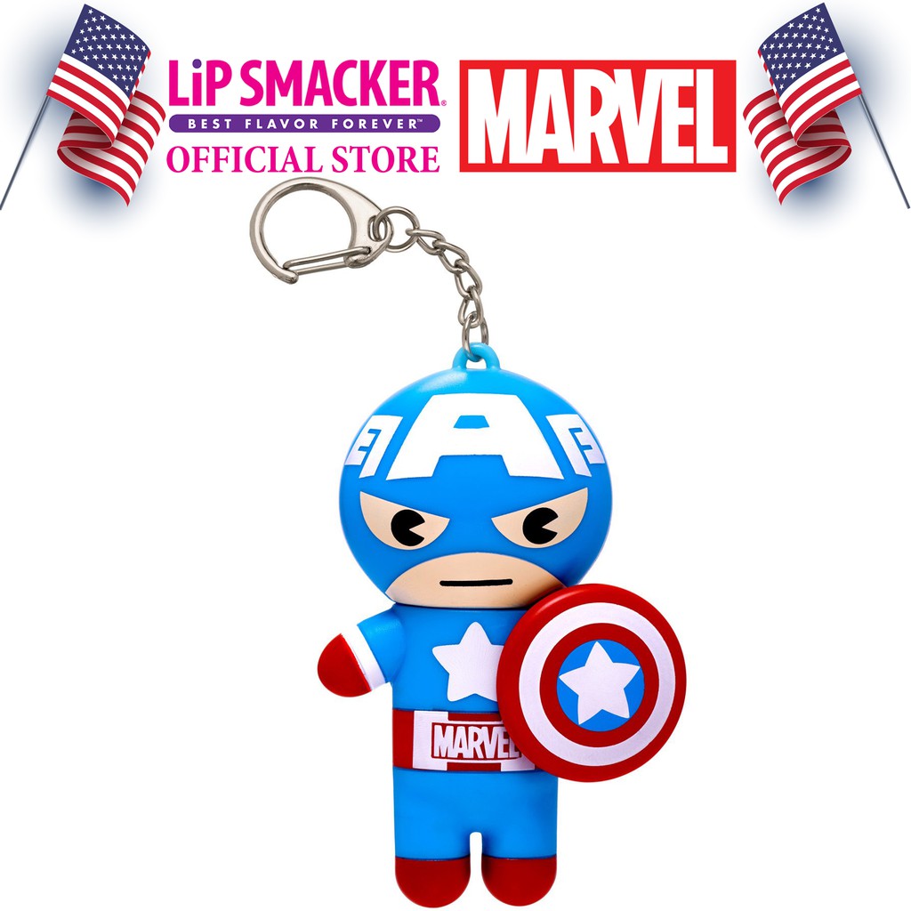 Son Lip Smacker Siêu Anh Hùng Marvel (4g) – Đội trưởng Mỹ Captain America