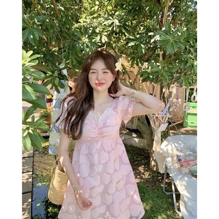 Váy hoa hồng nở rộ dáng ngắn baby Rosie