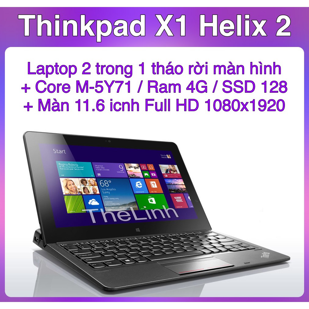 Laptop 2 trong 1 Lenovo Thinkpad X1 Helix 2 - Core M-5Y71 4G SSD 128G