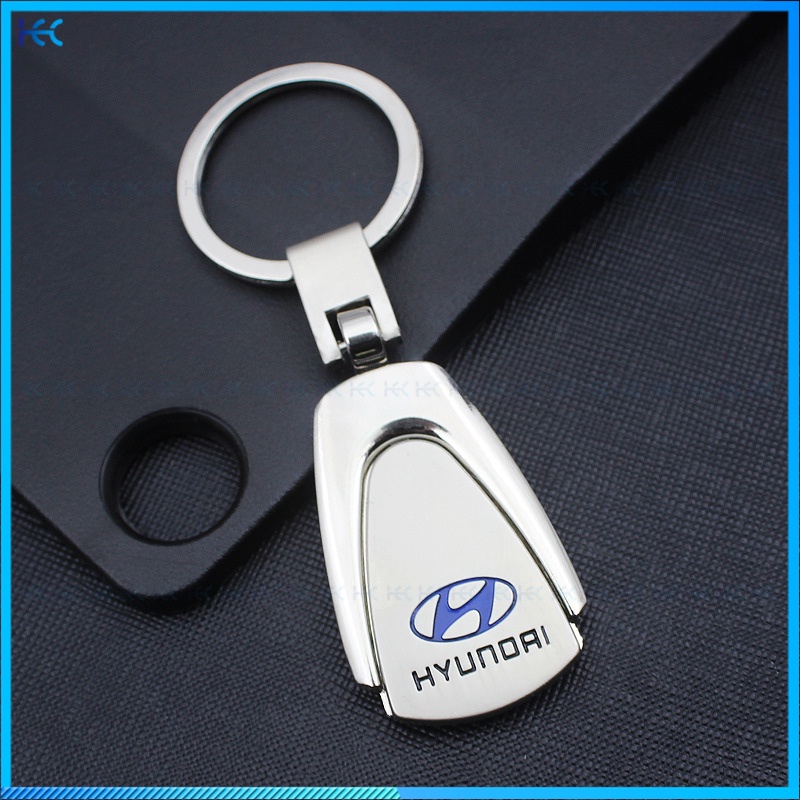 Móc Khóa Logo Xe Hơi Hyundai Bằng Thép Không Gỉ
