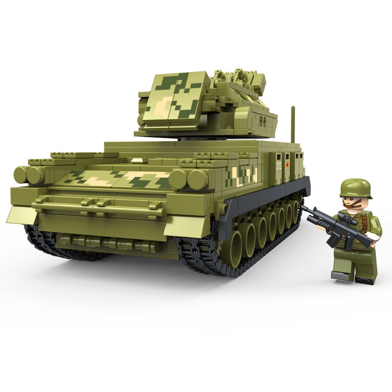 Set 846 Mô Hình Xe Tăng MOC WW2 HQ-17 Cao Cấp Cho Bé