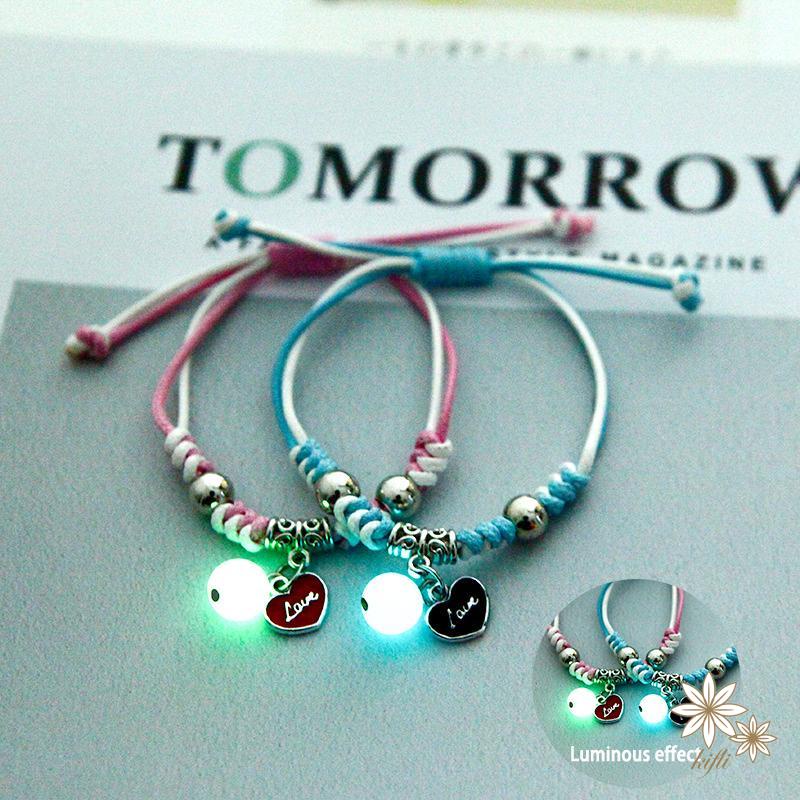 【kifli】Vòng Tay Dạ Quang Đáng Yêu Thời Trang Hàn Quốc Cho Nữ