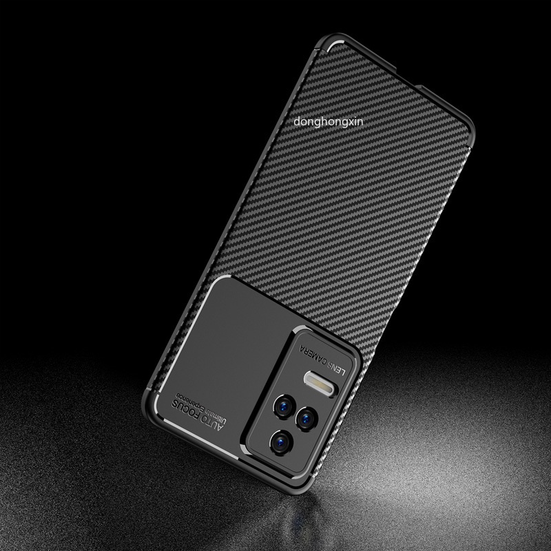 Ốp Điện Thoại Silicon Mềm Kết Cấu Sợi Carbon Chống Sốc Sang Trọng Cho Xiaomi Redmi K50 Pro K40S K50