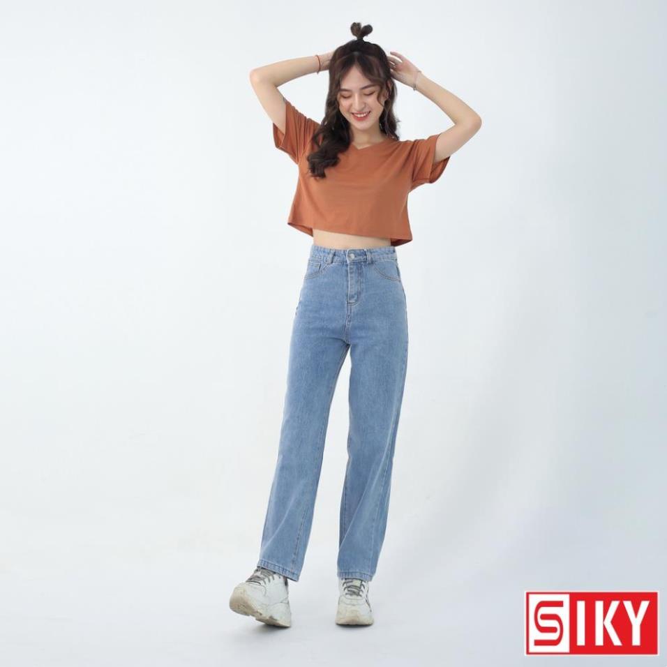 Quần Jean Ống Rộng Nữ Cao Cấp - QJ32 * ^