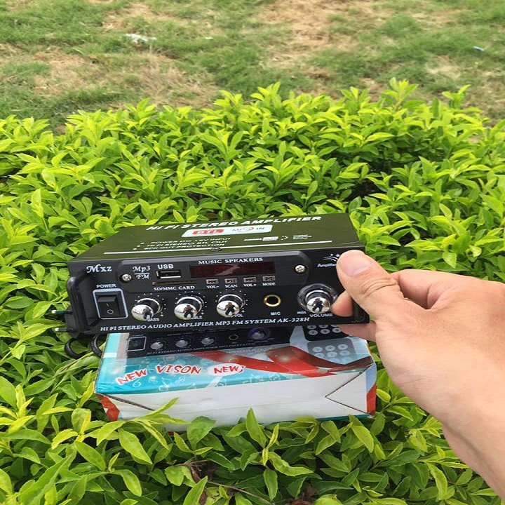 Amply Mini, Ampli 12v MXZ-328 Nghe Nhạc Đánh Chim Đêm Loại Khỏe