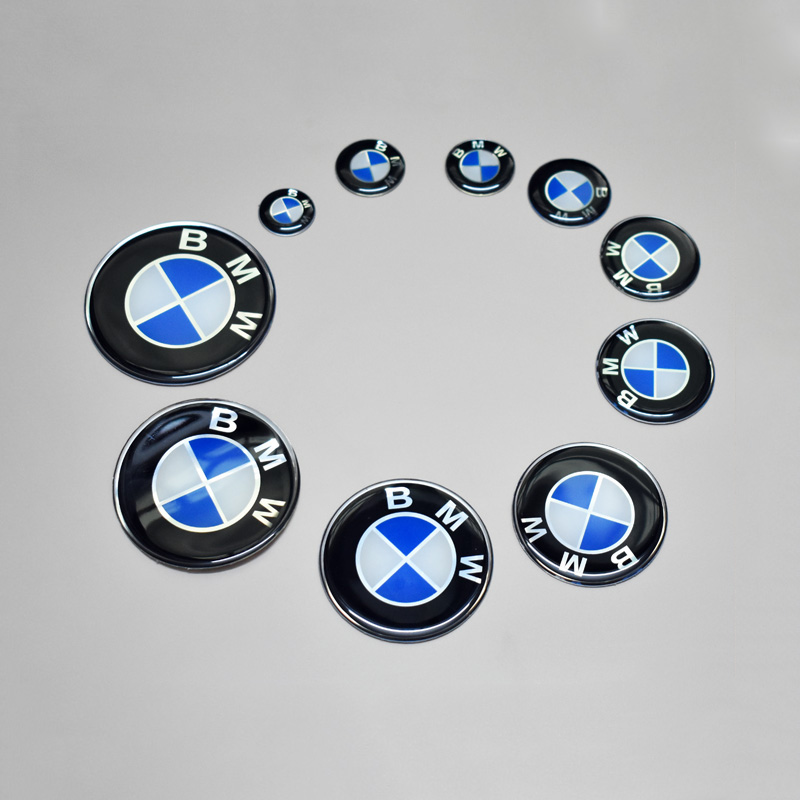 1 Cặp Nhãn Dán logo bmw Bằng Nhựa epoxy
