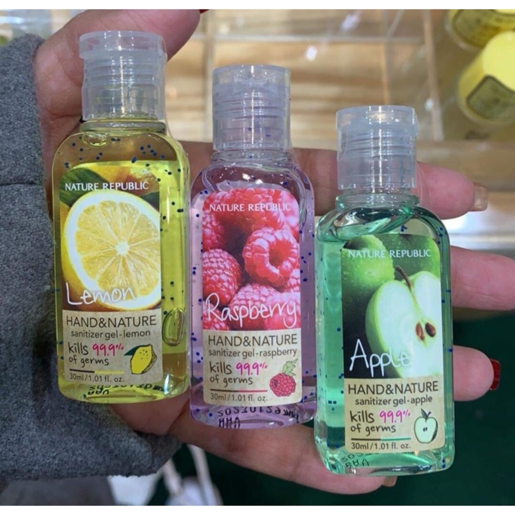 Gel Rửa Tay Khô Diệt Khuẩn Nature Republic Hand & Nature Sanitizer Gel 30ml | BigBuy360 - bigbuy360.vn