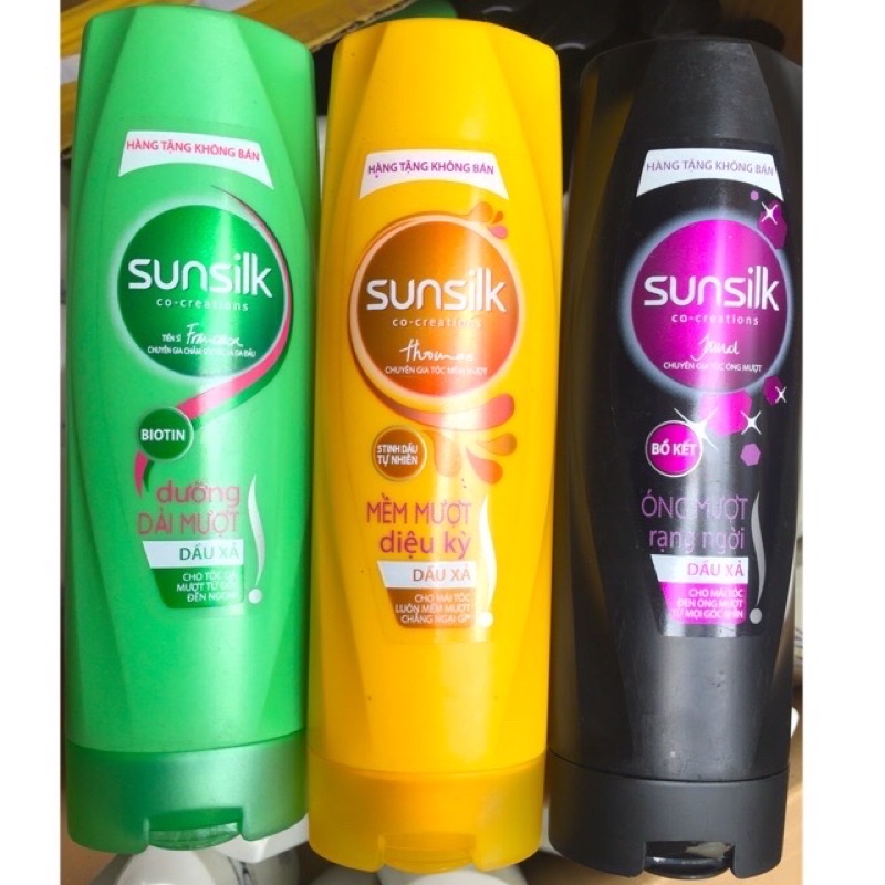 Dầu gội, dầu xả sunsilk 140gr HÀNG TÁCH SÉT QUÀ TẶNG
