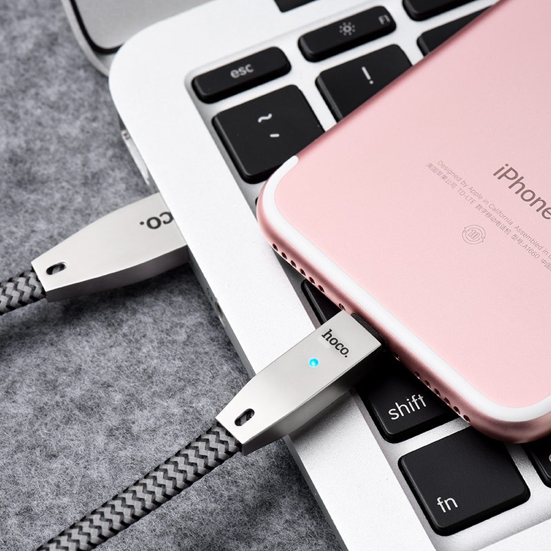 Sạc Tự Ngắt 💎FREESHIP💎Cáp Sạc Hoco U11 Iphone Ngắt Điện Thông Minh - BH 12 Tháng Chính Hãng