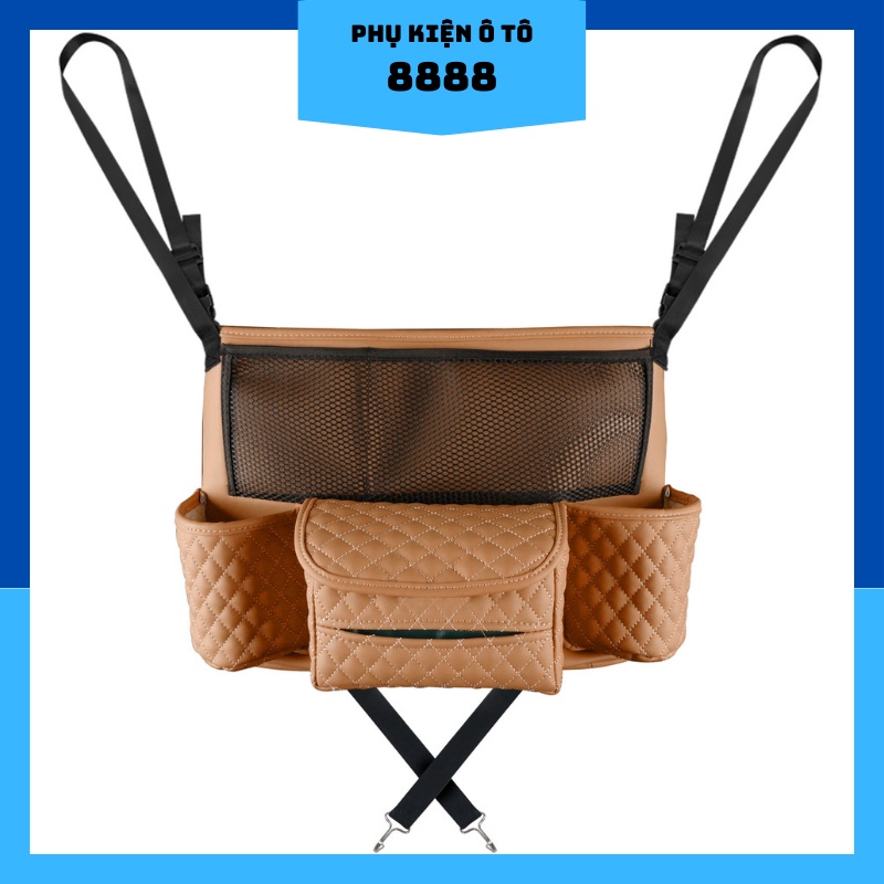 Túi Da Treo Đựng Đồ Đa Năng 8888 Màu Đen/Nâu/Be - Túi Treo Đựng Đồ Đa Năng Đen/Nâu/Be