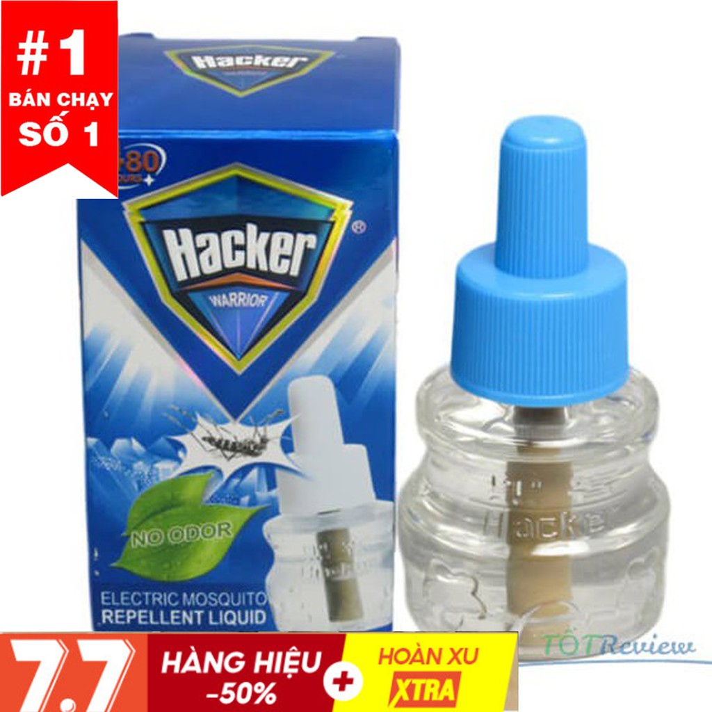 TINH DẦU ĐUỔI MUỖI HACKER ( loại xanh 480h )