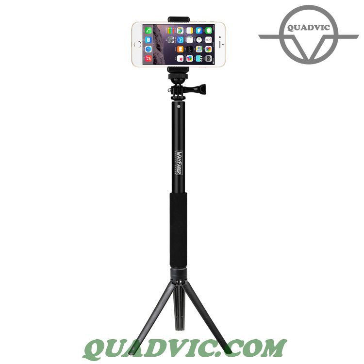 Tripod điện thoại Gậy 3 chân nối dày gậy gậy tự sướng selfie stick găn Gopro 8 7 6 5 N00225 Quadvic.com