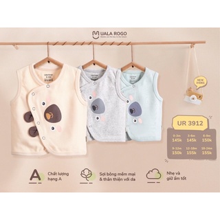 Uala rogo - Áo Gile cài lệch in hình gấu UR3912