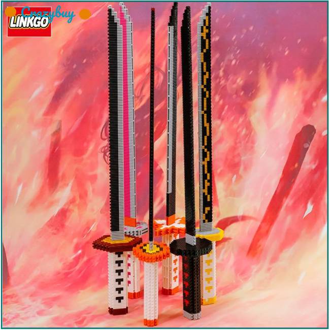 Đồ Chơi Khối Xếp Hình Demon Slayer nanoblocks Tanjirou Nezuko Zenitsu Inosuke Shinobu Tengen